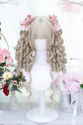 Beige Secondary Roman Curls Sweet Lolita Wigs